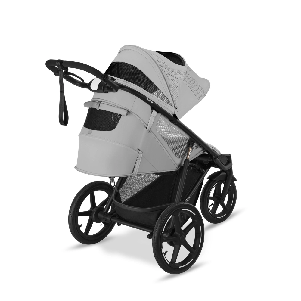 Poussette Cybex Avi Spin - Fog Grey + Coque Auto Cloud G i-Size - Moon Black