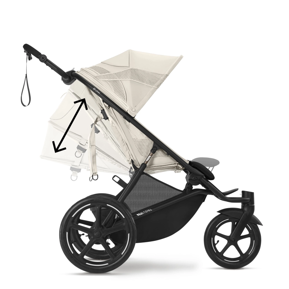 Poussette Cybex Avi Spin - Seashell Beige + Coque Auto Cloud G i-Size - Moon Black