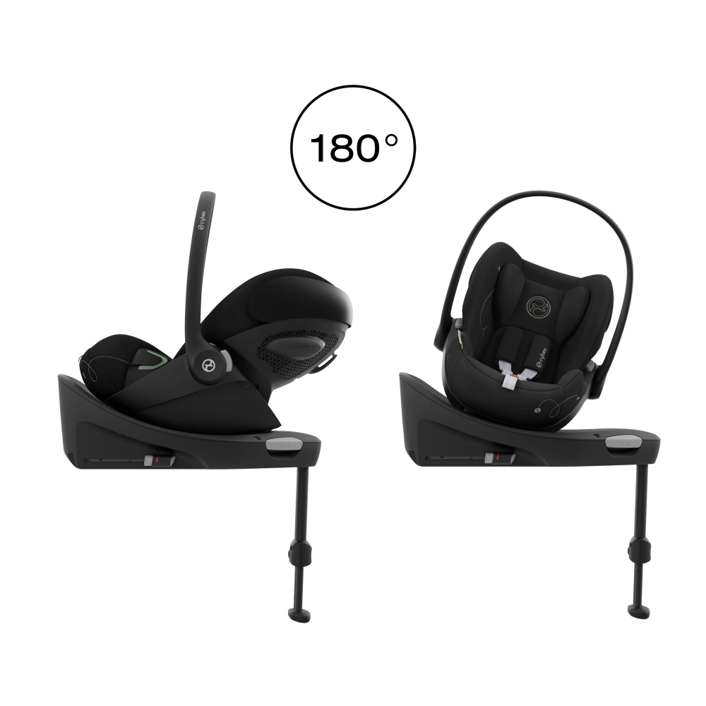 Poussette Cybex Avi Spin - Almond Beige + Coque Auto Cloud G i-Size - Moon Black