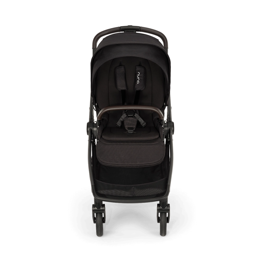 Nuna Swiv Stroller + Cari Next Carrycot + Pipa Next Car Cover - Caviar + Next Base