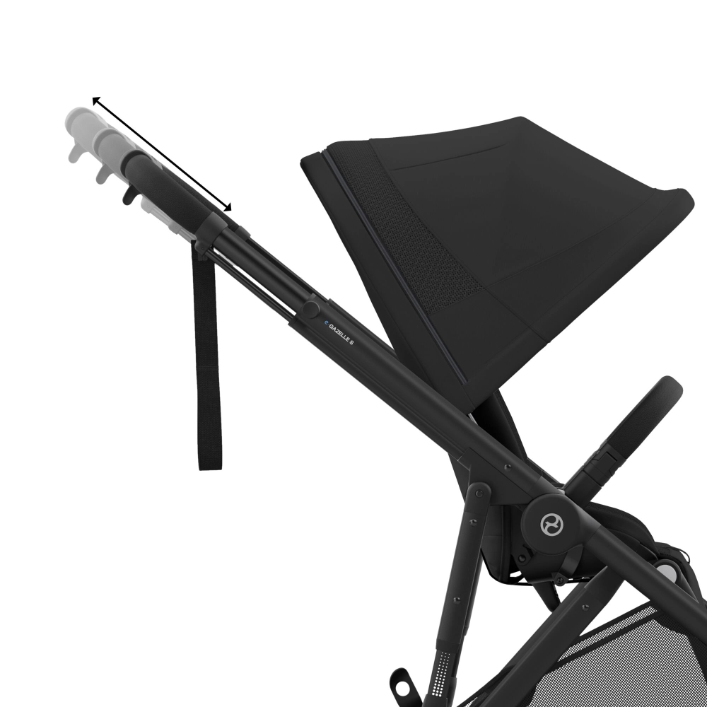 Poussette Cybex eGazelle S BLK - Moon Black