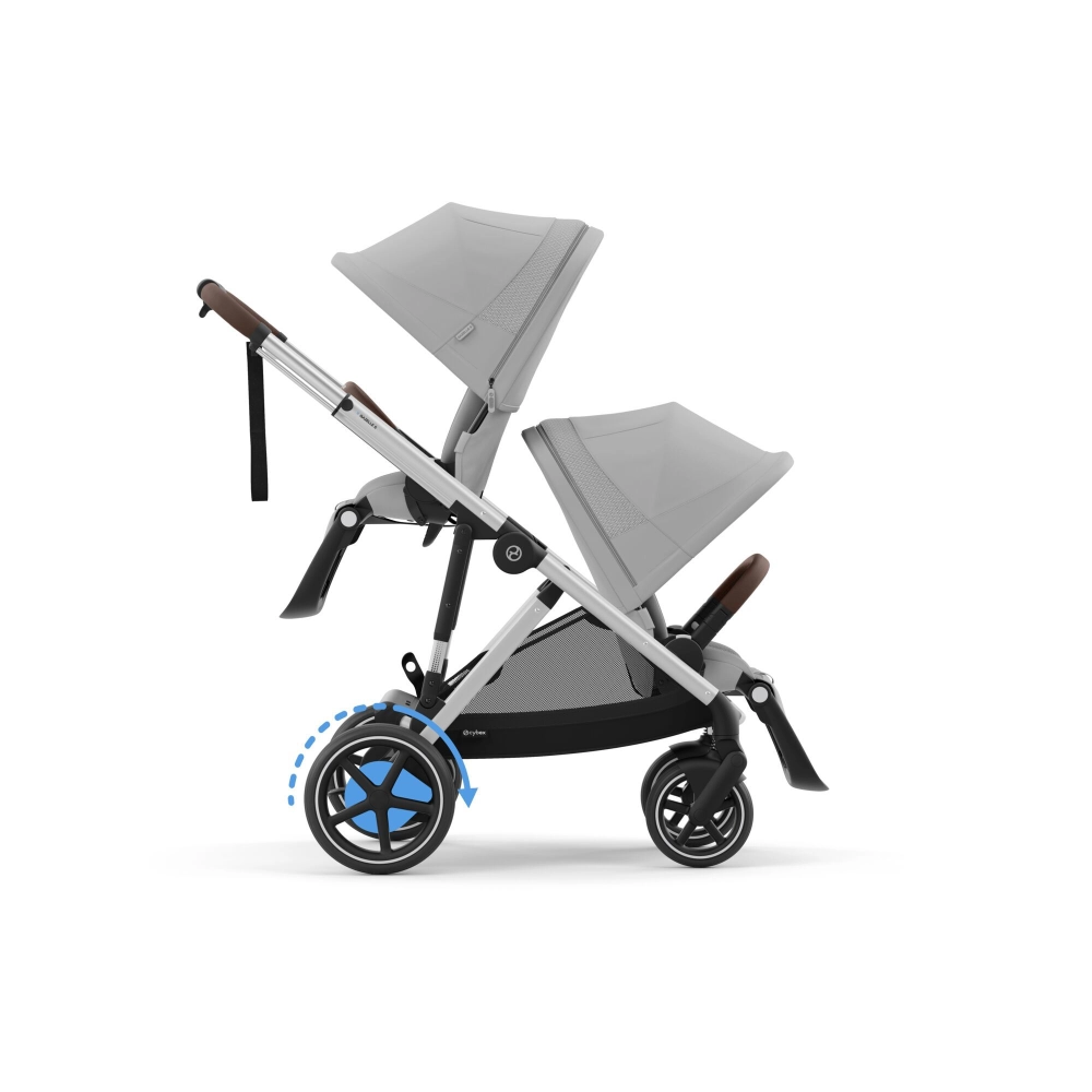 Poussette Double Cybex eGazelle S SLV - Stone Grey