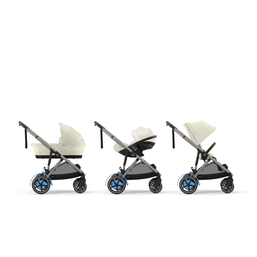 Poussette Double Cybex eGazelle S TPE - Seashell Beige