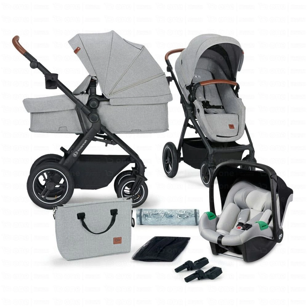 Poussette Trio B-TOUR PRO - Kinderkraft - gris clair
