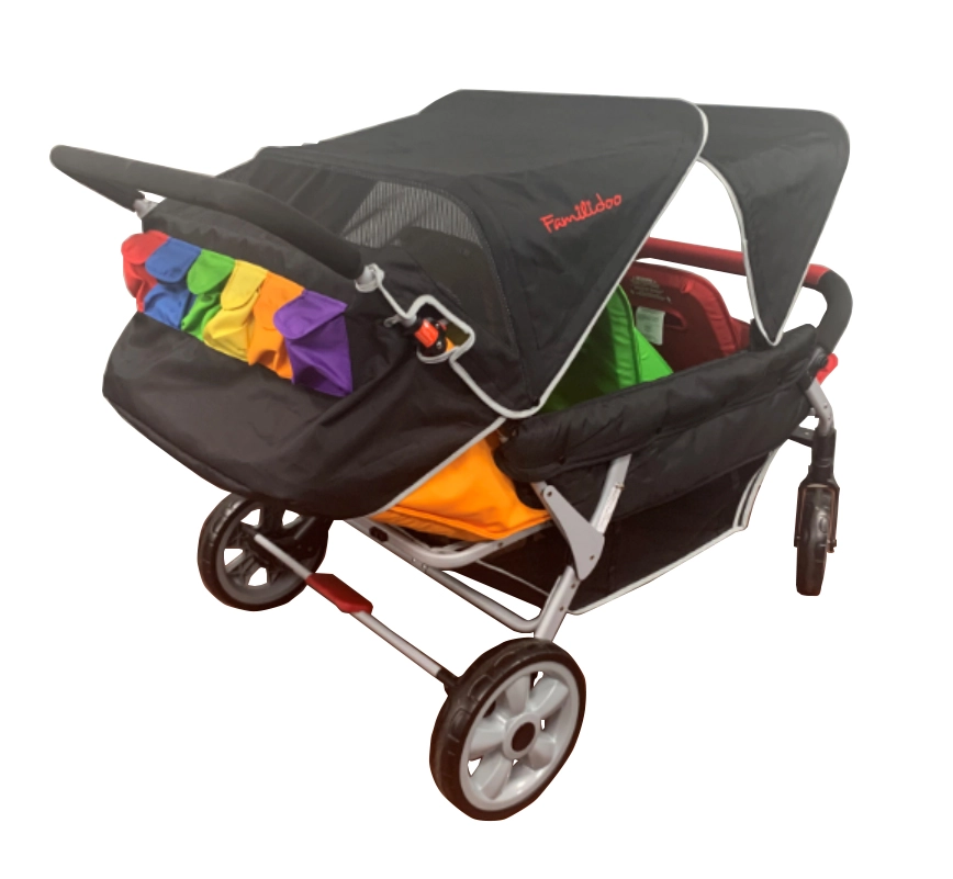 Poussette 6 Places Familidoo Lidoo Bus BB - Multicolore