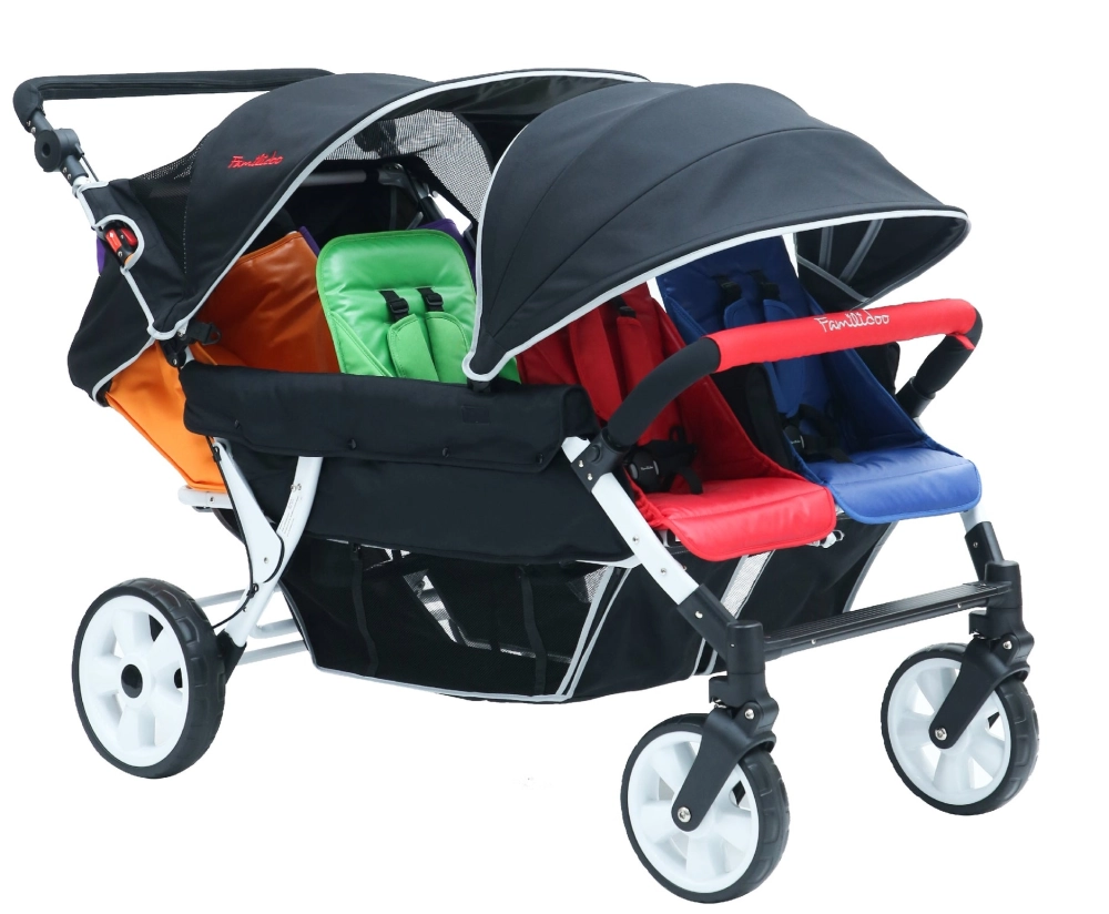 Poussette 6 Places Familidoo Lidoo Bus BB - Multicolore