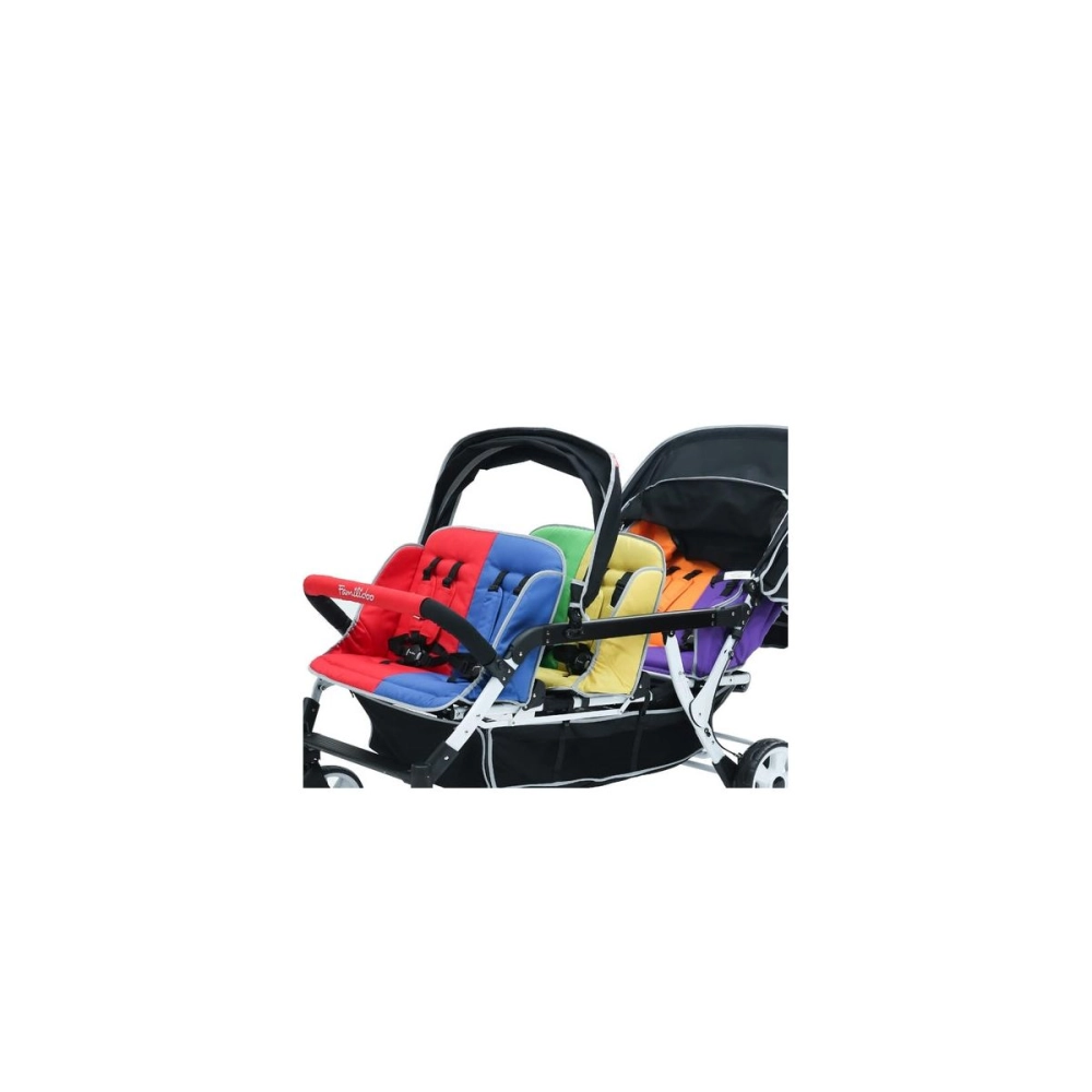 Poussette 6 Places Familidoo Lidoo Bus BB Multicolore Univers Poussette