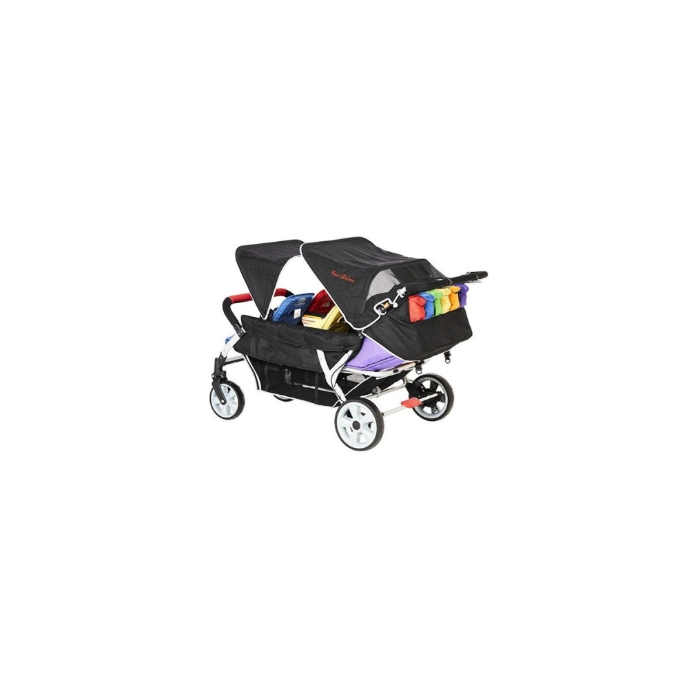 Poussette 6 Places Familidoo Lidoo Bus BB - Multicolore