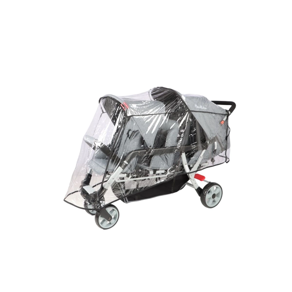 Poussette 3 Places Familidoo Lidoo H3E + Ergondrive - Full Grey