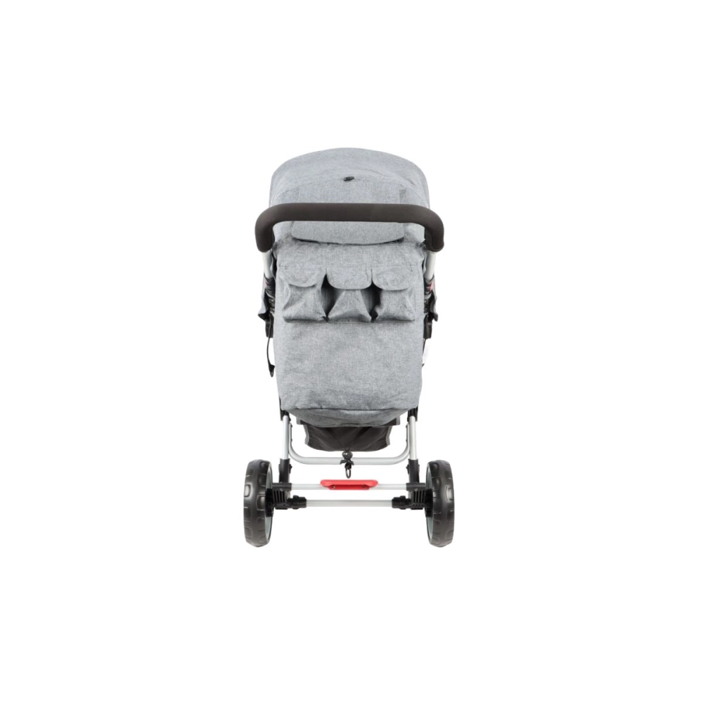 Poussette 3 Places Familidoo Lidoo H3E + Ergondrive - Full Grey