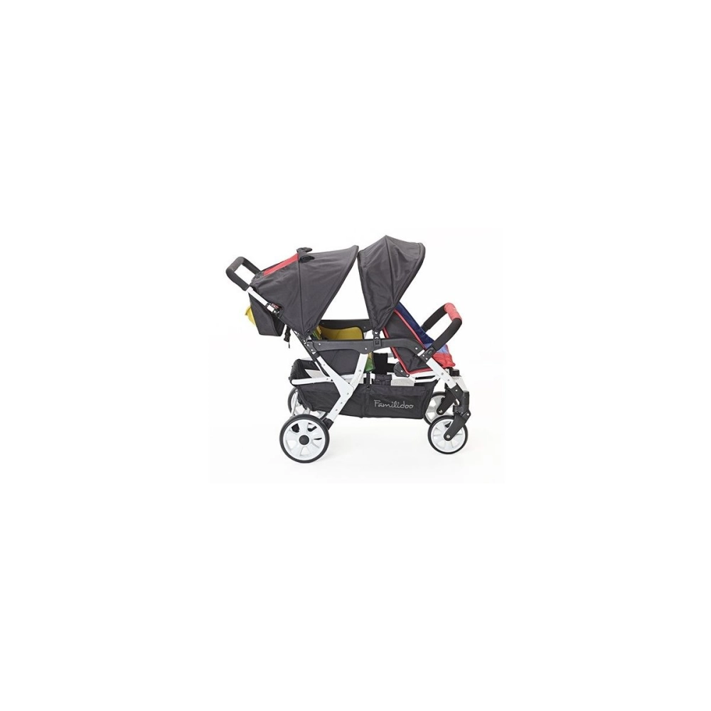 Poussette 4 Places Familidoo Lidoo City - Full Grey