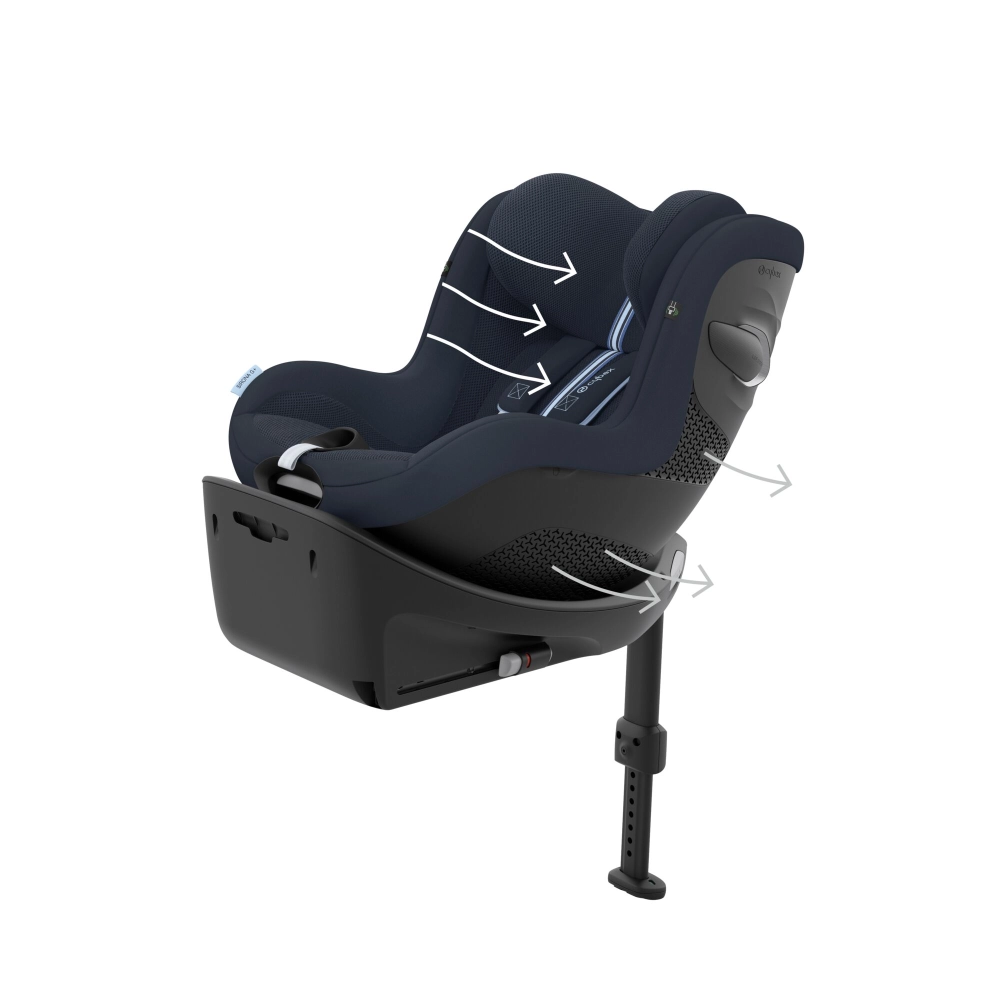 Siege Auto 61-105cm Cybex Sirona Gi i-Size Plus avec base incluse - Stormy Blue (Plus)