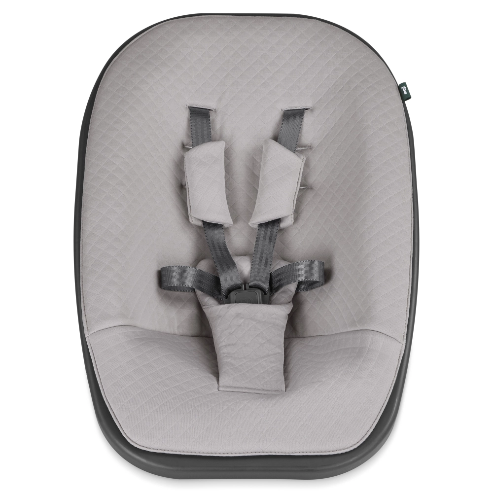 Set All in One Moji Chaise-Haute Yippy - Stone + Assise Nouveau-Né - Birch + Accessoires