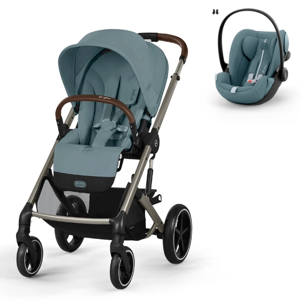 Poussette Cybex Balios S Lux 2 TPE - Stormy Blue + Coque Auto Cloud G i-Size - Stormy Blue (Plus)