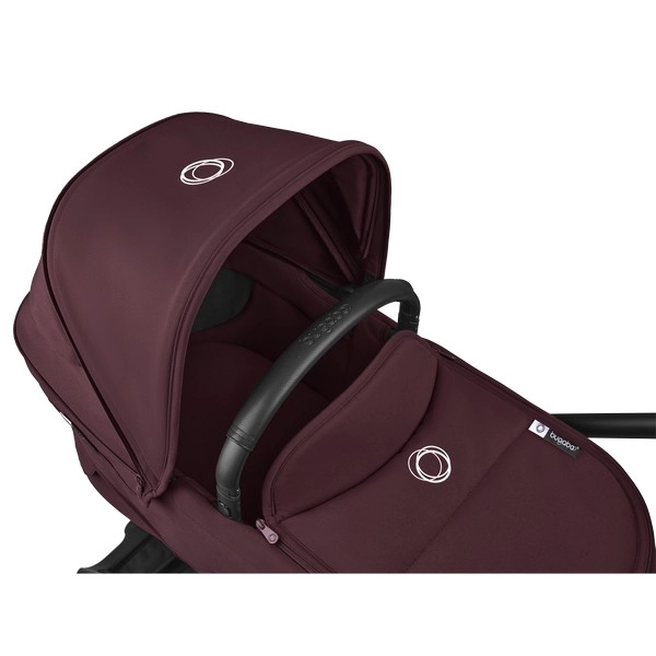 Poussette Bugaboo Dragonfly - Châssis Noir / Canopy Cherry Intense