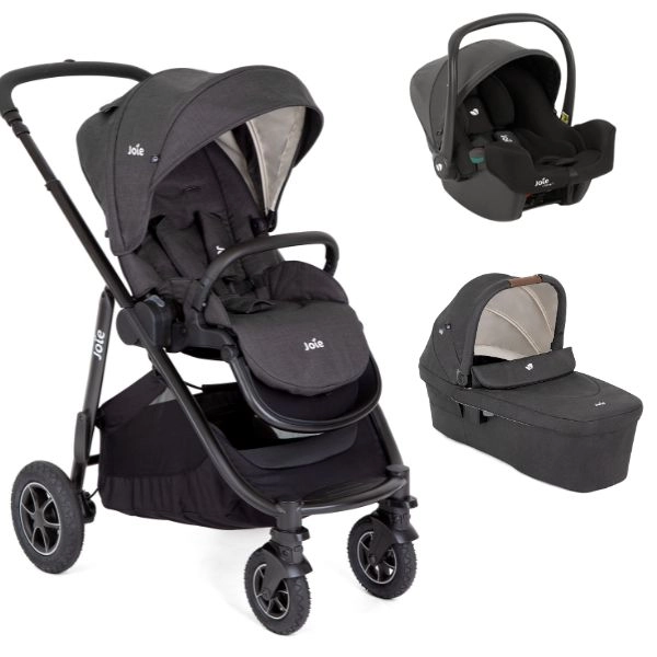 Poussette Joie Versatrax + Nacelle Ramble XL + Coque Auto I-Snug 2 - Shale