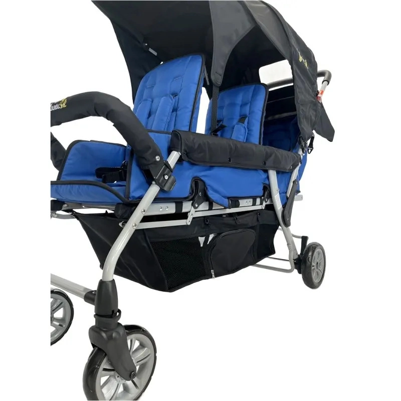 Poussette 3 Places Boutique Nounou modèle 5 - Bleu