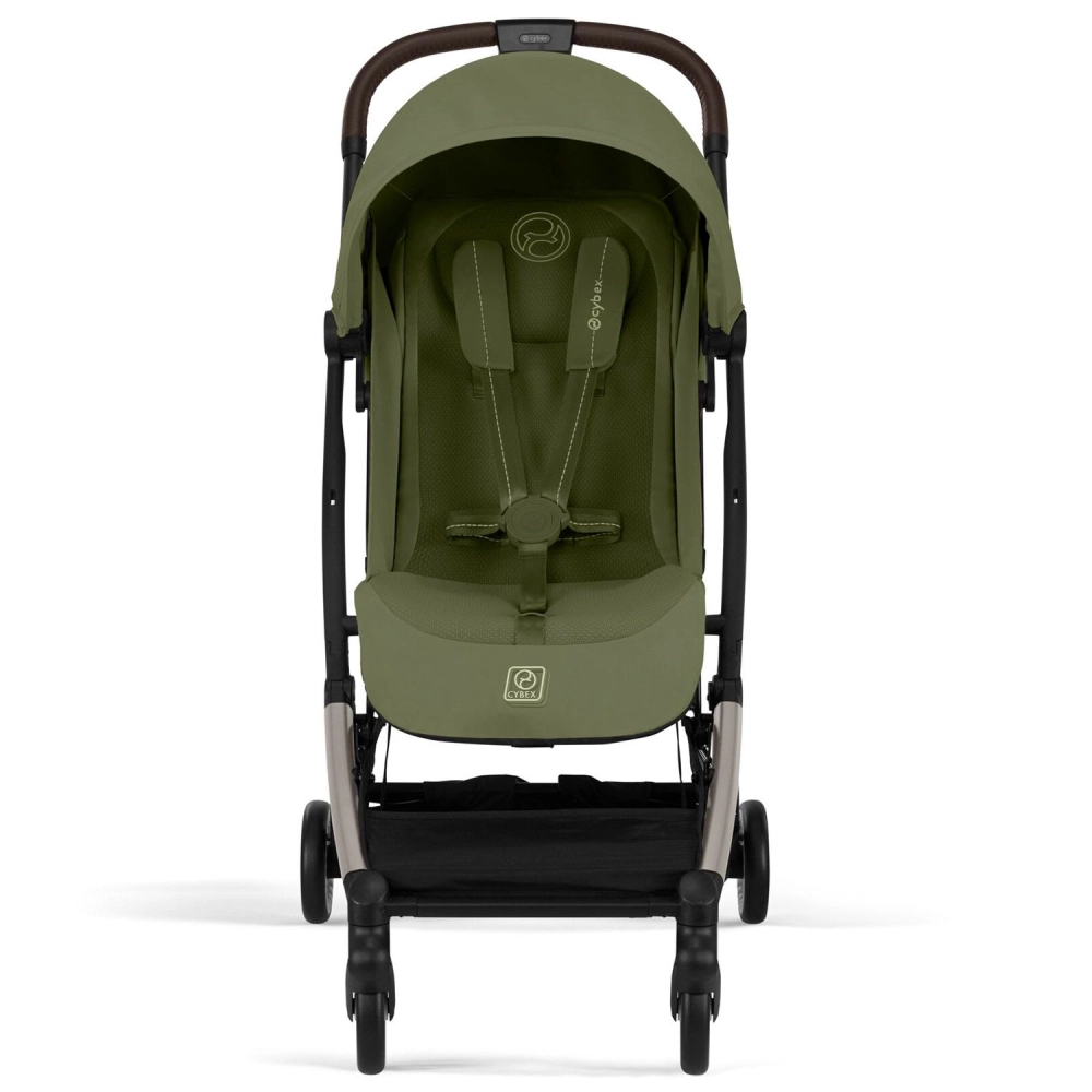 Poussette Cybex Orfeo 2 BLK - Moss Green + Cloud G i-Size - Fog Grey + Adaptateurs