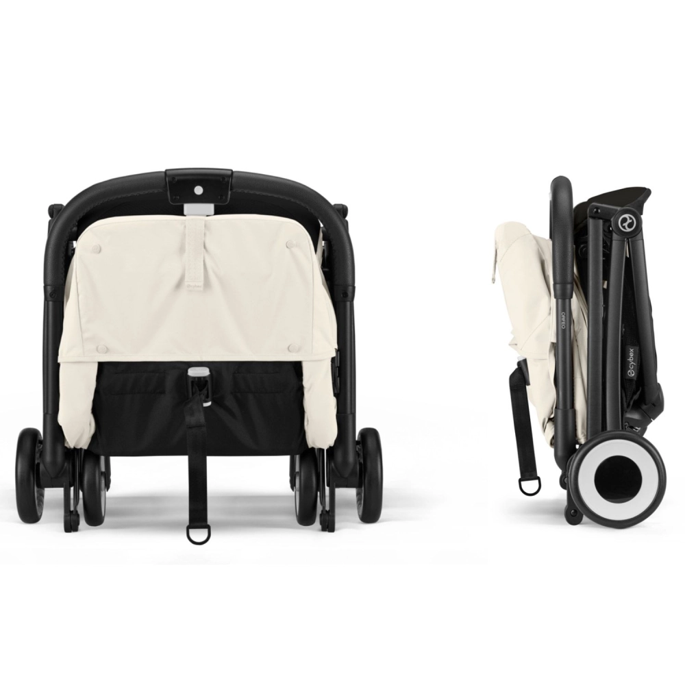 Poussette Cybex Orfeo 2 BLK - Canvas White + Cloud G i-Size - Magic Black + Adaptateurs