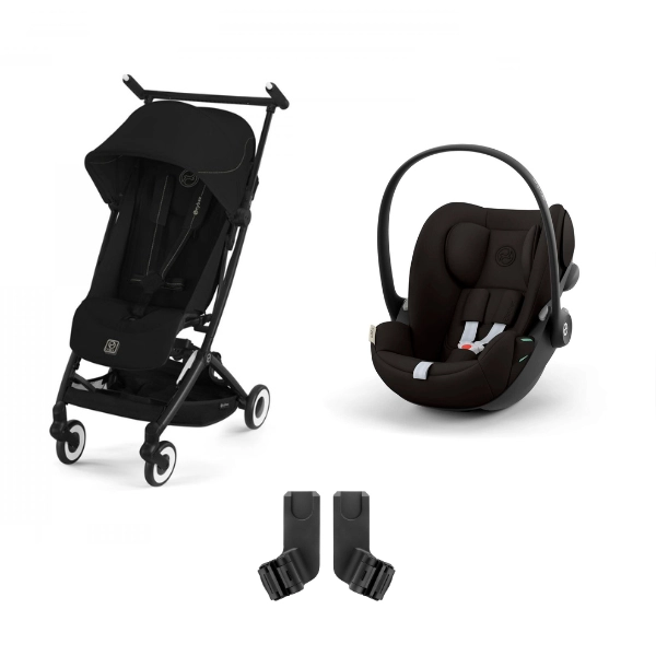 Poussette Cybex Libelle 3 BLK - Magic Black + Coque Auto Cloud G i-Size - Magic Black