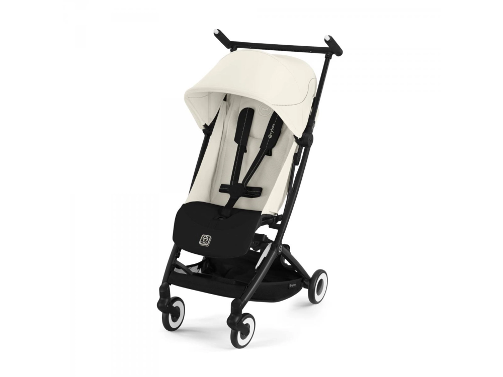 Poussette Cybex Libelle 3 BLK - Canvas White + Coque Auto Cloud G i-Size - Magic Black