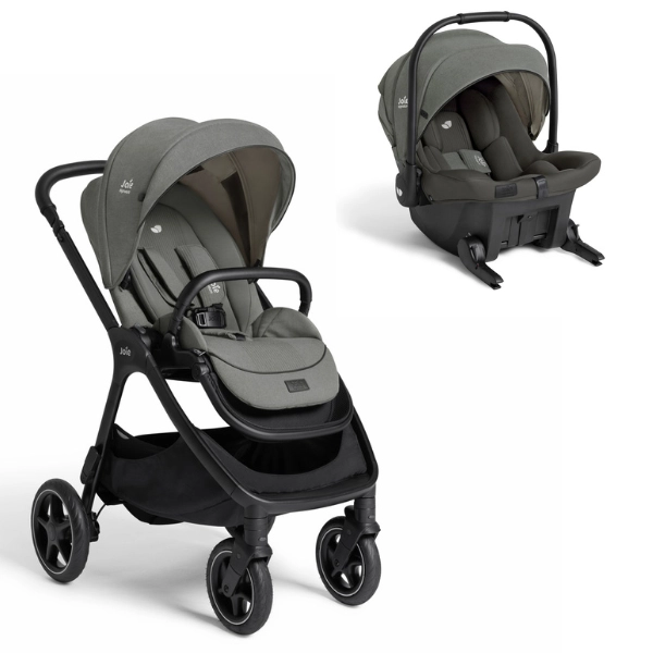 Poussette Joie Finiti + Coque Auto Sprint - Evergreen