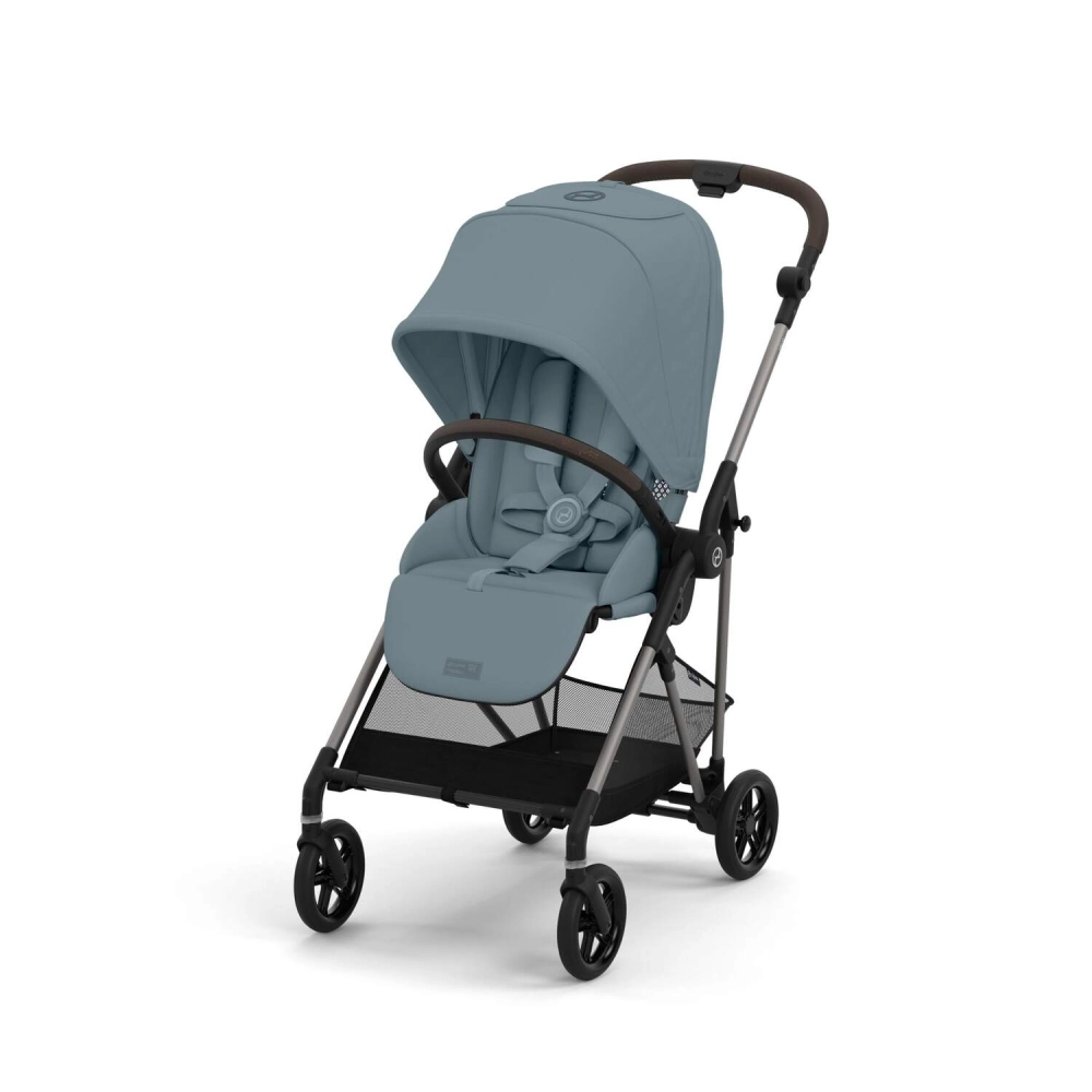 Poussette Cybex Melio 4 TPE + Nacelle - Stormy Blue + Coque Auto Cloud G i-Size - Stormy Blue (Plus)