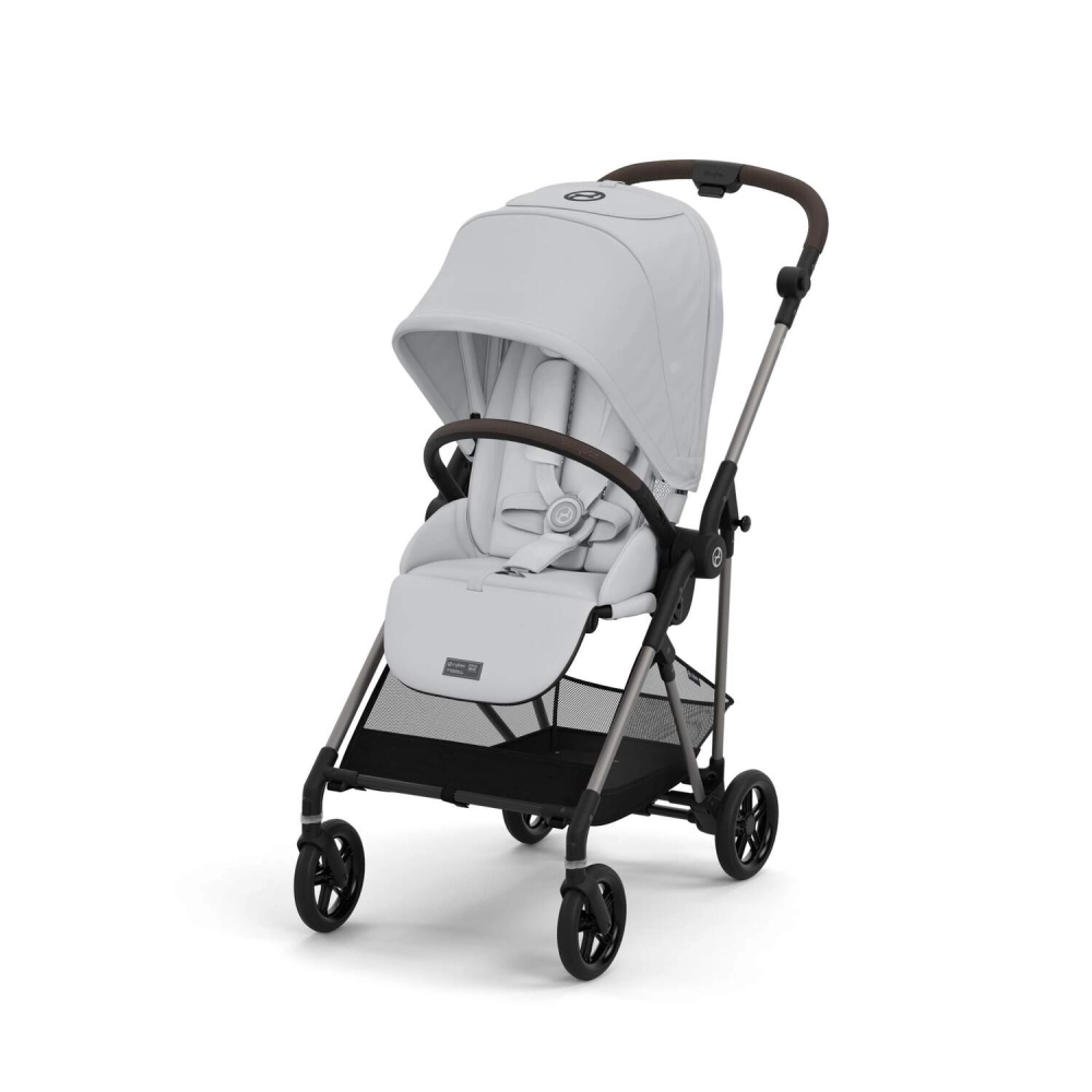 Poussette Cybex Melio 4 TPE + Nacelle - Fog + Coque Auto Cloud G i-Size - Fog