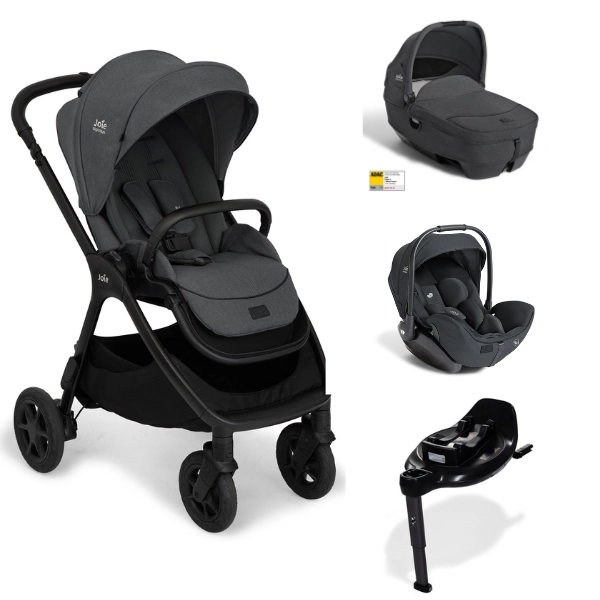 Poussette Joie Finiti + Calmi + i-Level Pro + Base Encore - Ebony