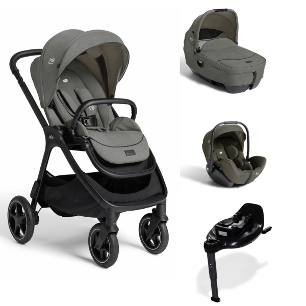 Poussette Joie Finiti + Calmi + i-Level Pro + Base Encore - Evergreen