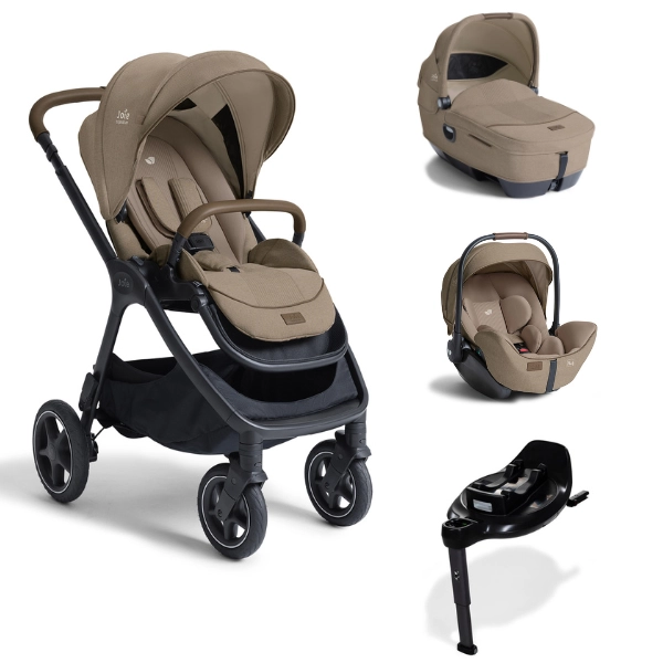 Poussette Joie Finiti + Calmi + i-Level Pro + Base Encore - Sandstone