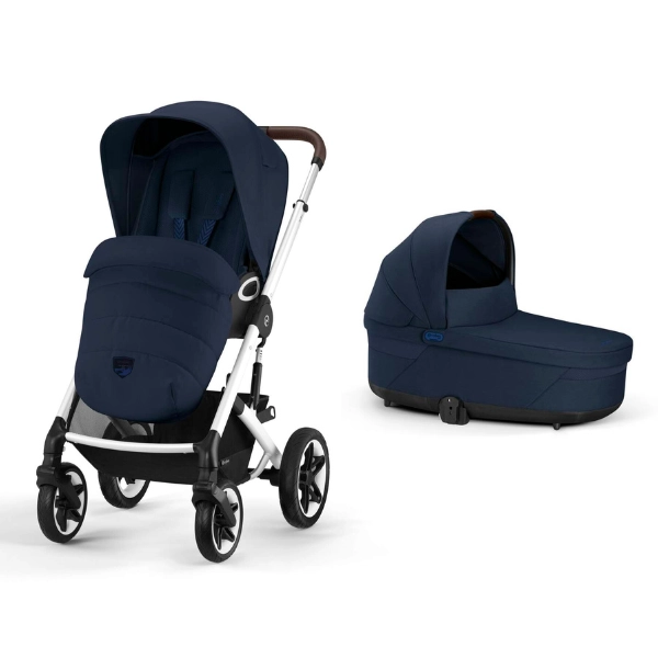 Poussette Cybex Talos S Lux 2 SLV - Ocean Blue + Nacelle Cot S Lux