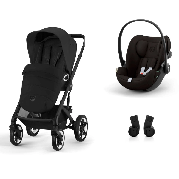 Poussette Cybex Talos S Lux 2 BLK - Moon Black + Coque Auto 40-87cm Cybex Cloud G i-Size - Magic Black