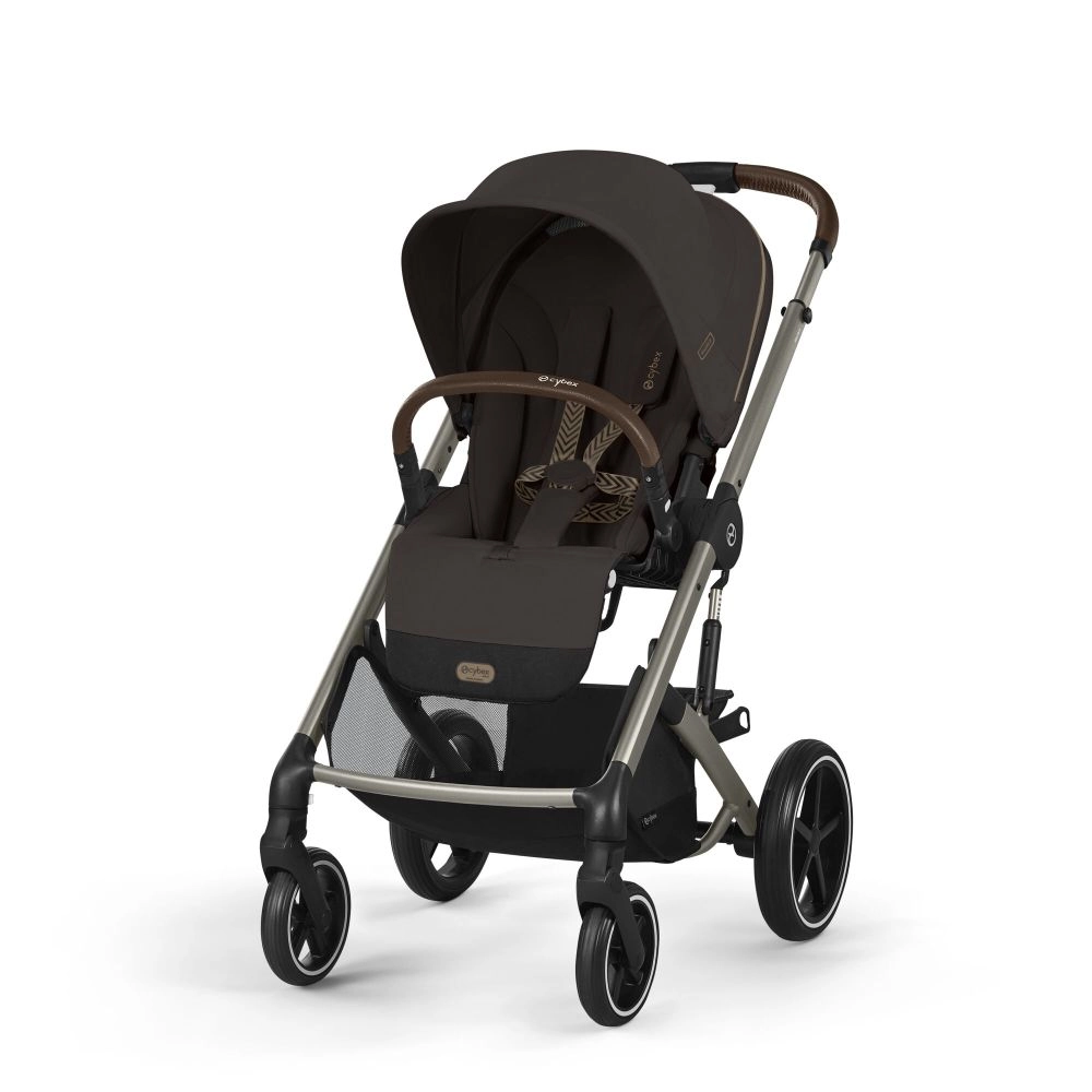 Poussette Tout-Terrain Balios S Lux 2025 - Châssis Taupe et Siège Chocolate Brown - CYBEX - Chcolate Brown