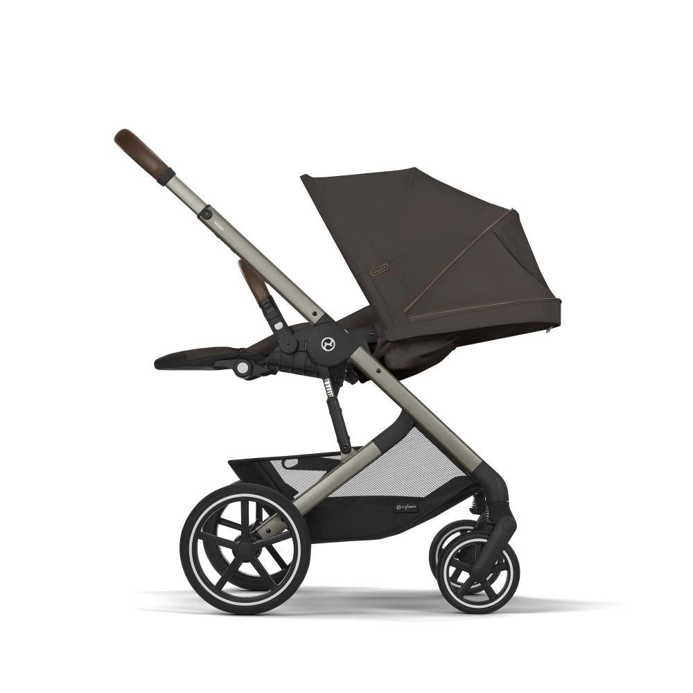 Poussette Tout-Terrain Balios S Lux 2025 - Châssis Taupe et Siège Chocolate Brown - CYBEX - Chcolate Brown