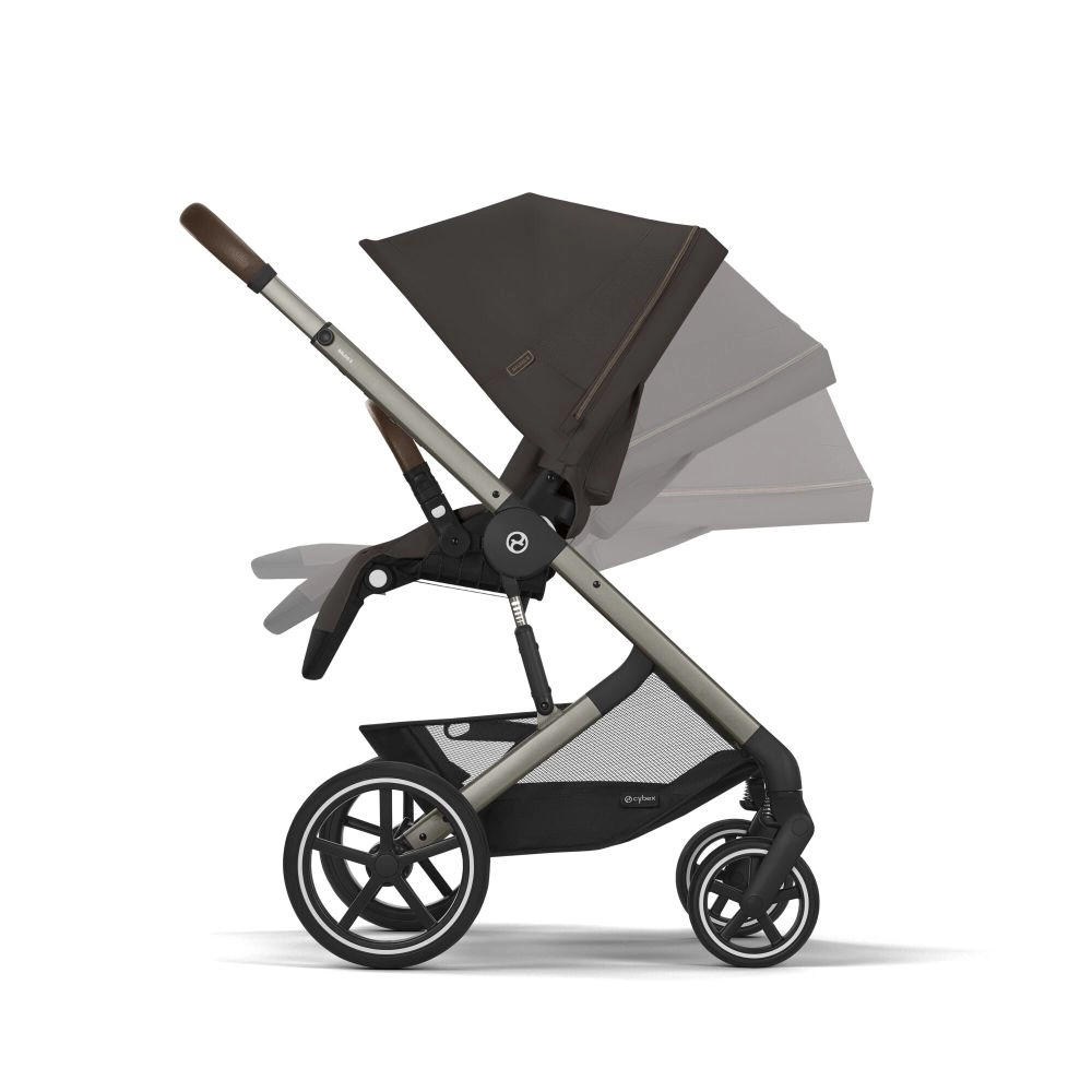 Poussette Tout-Terrain Balios S Lux 2025 - Châssis Taupe et Siège Chocolate Brown - CYBEX - Chcolate Brown