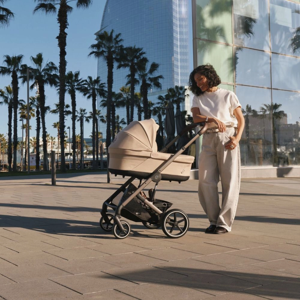 Poussette Tout-Terrain Balios S Lux 2025 - Châssis Taupe et Siège Moss Green - CYBEX - Moss Green