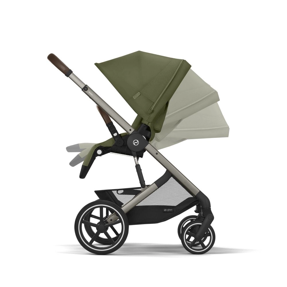 Poussette Tout-Terrain Balios S Lux 2025 - Châssis Taupe et Siège Moss Green - CYBEX - Moss Green
