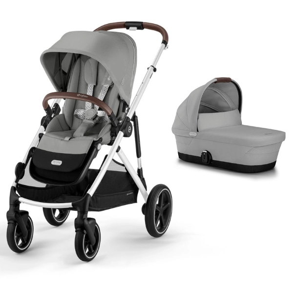 Poussette Cybex Gazelle S2 TPE - Stone Grey + Nacelle Gazelle Cot - Stone Grey
