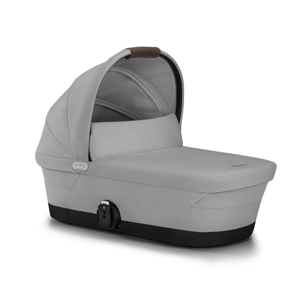 Poussette Cybex Gazelle S2 SLV - Stone Grey + Nacelle Gazelle Cot + Coque Auto Cloud G i-Size - Stone Grey (Plus)
