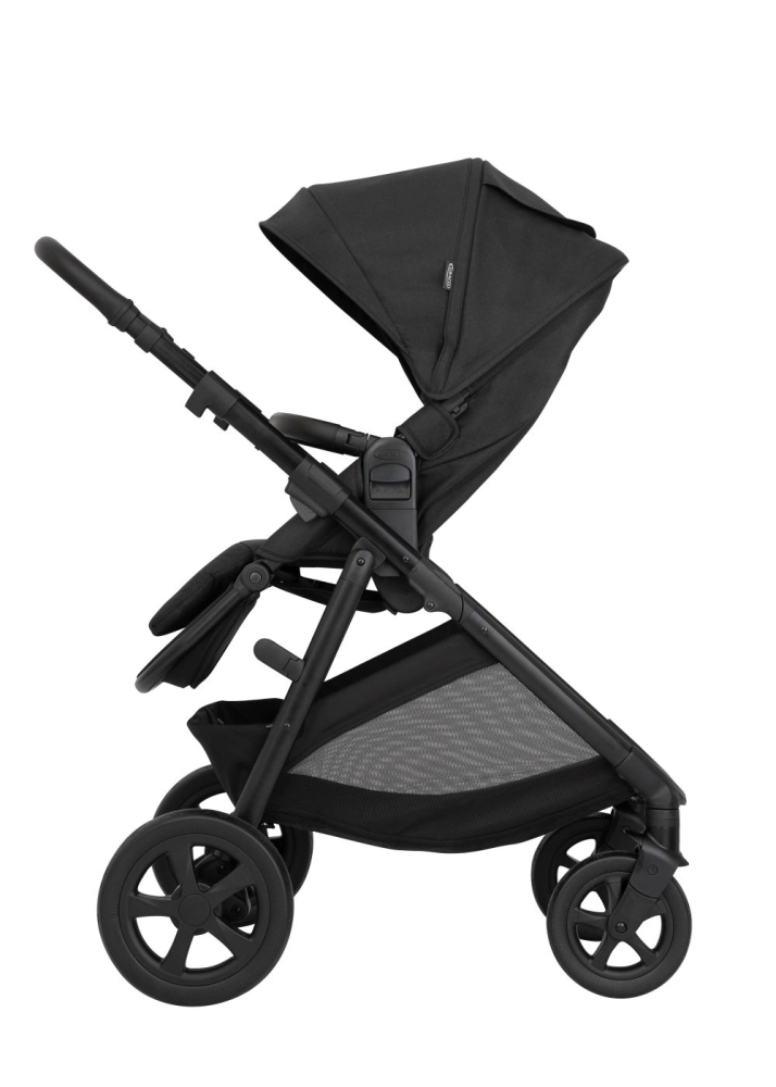 NEAR2ME DLX TRIO - Poussette + SnugLite + Nacelle + Protection pluie + Adaptateurs - Graco - MIDNIGHT