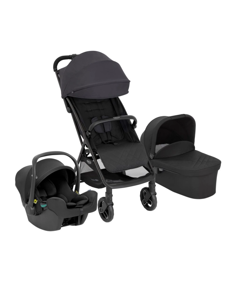 MYAVO TRIO - Poussette incl. SnugLite + Nacelle + Protection pluie + Adaptateur - Graco - CHARCOAL