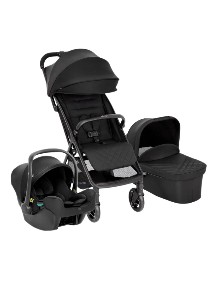 MYAVO TRIO - Poussette incl. SnugLite + Nacelle + Protection pluie + Adaptateur - Graco - MIDNIGHT