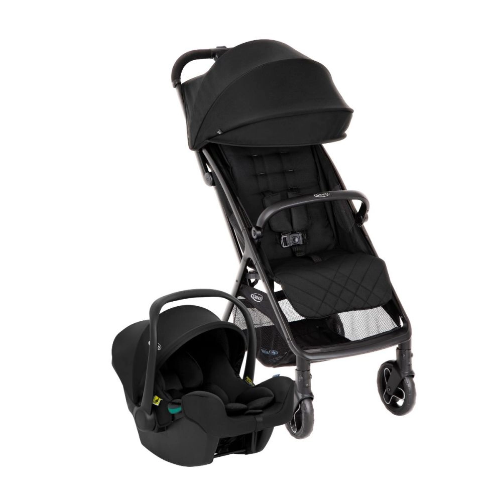 MYAVO DUO Poussette incl. Protection pluie + Adaptateurs / Poussette MIDNIGHT et siège-auto SnugLite - Graco - MIDNIGHT