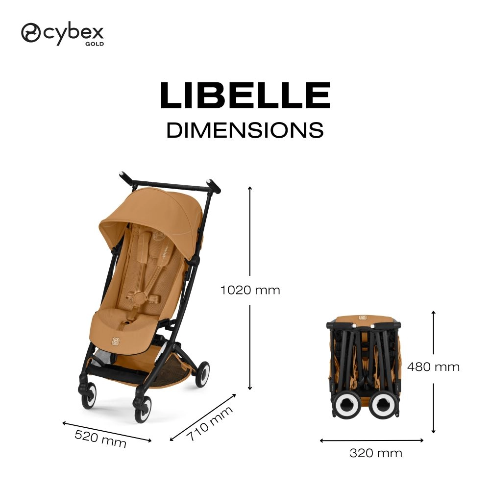 Poussette Ultra Compacte Libelle 5 - CYBEX - Cinnamon Yellow