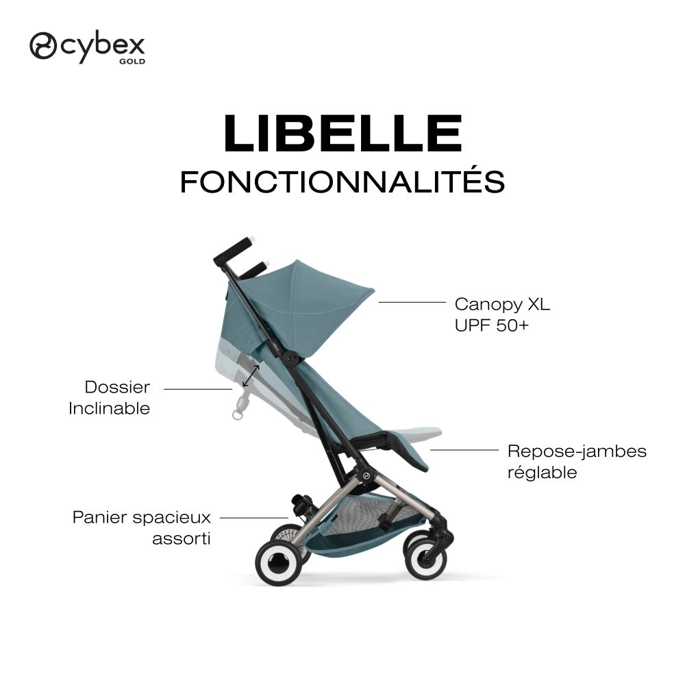 Poussette Ultra Compacte Libelle 5 - CYBEX - Stormy Blue