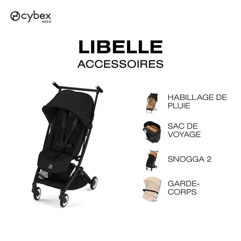 Poussette Ultra Compacte Libelle 5 - CYBEX - Magic Black