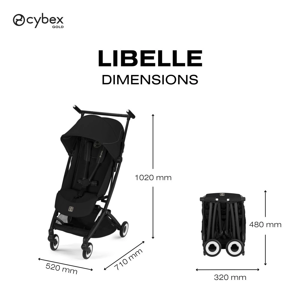 Poussette Ultra Compacte Libelle 5 - CYBEX - Magic Black