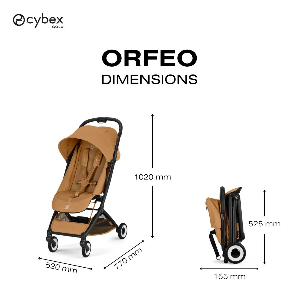 Poussette Ultra Compacte Orfeo 2 - CYBEX - Cinnamon Yellow