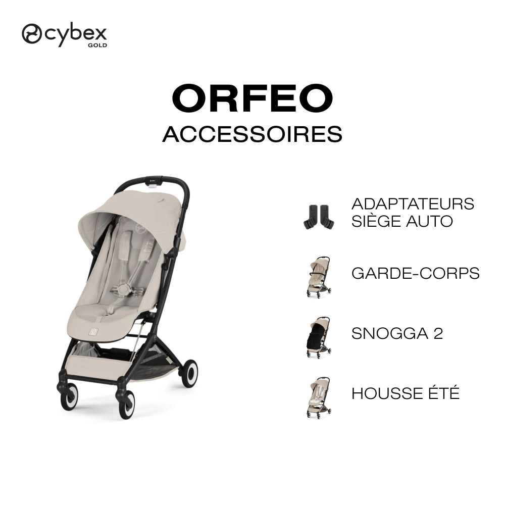 Poussette Ultra Compacte Orfeo 2 - CYBEX - Dune Grey
